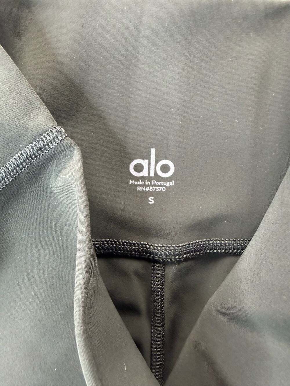 Alo Yoga Airbrush High-Waist Biker Short Black Size Small - Picture 3 of 8